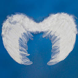 Карнавальний аксесуар - крильця янгола, 54x35 см, натуральні пір'я (461257)