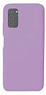 Чохол Silicone case Camera Protective для Samsung A03S (24) чорничний Blueberry, фото 2