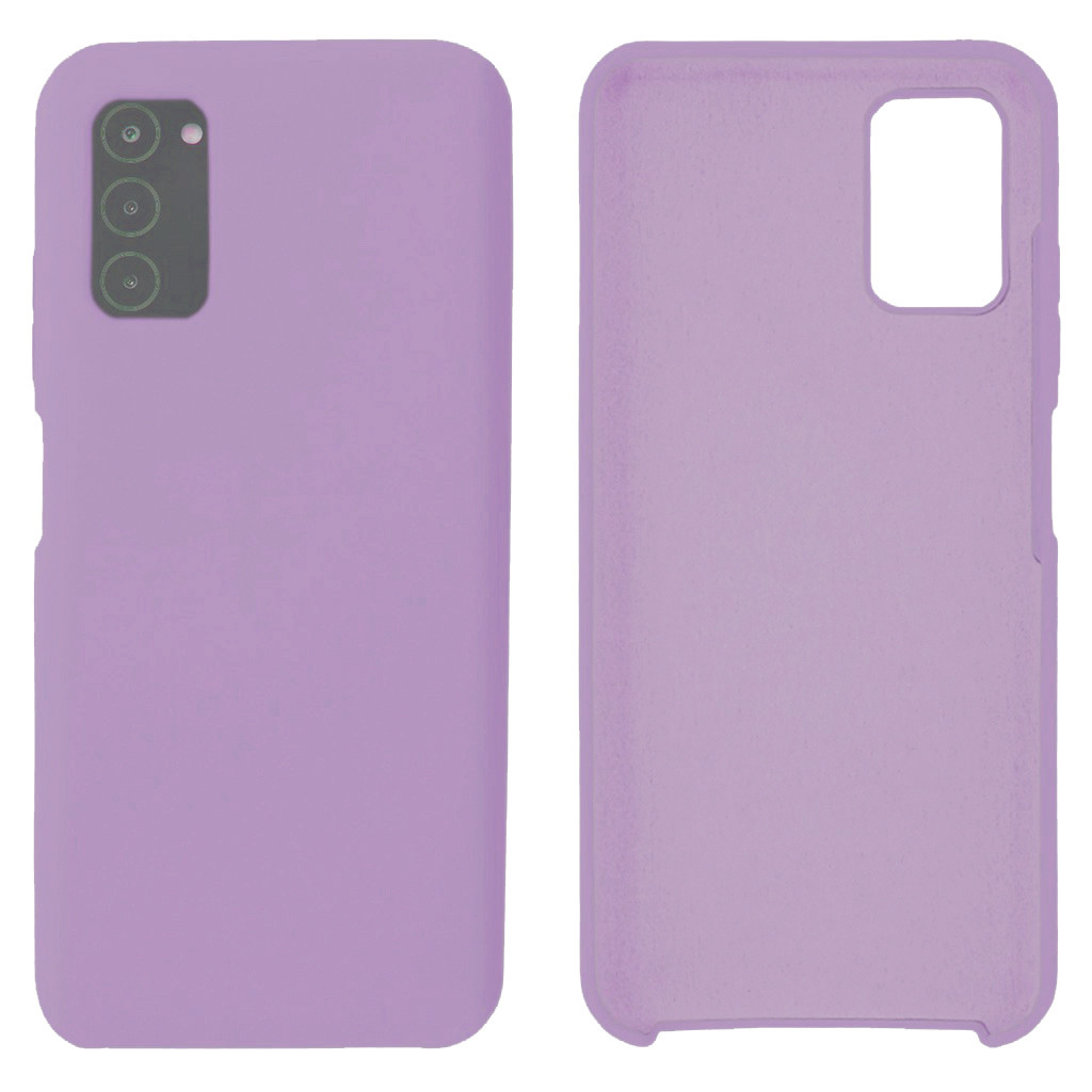Чохол Silicone case Camera Protective для Samsung A03S (24) чорничний Blueberry, фото 1
