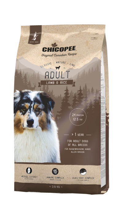 Сухий корм Chicopee CNL Adult Lamb & Rice із м'ясом ягняти та рисом для дорослих собак усіх порід, 15 кг