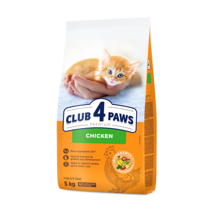 Сухий корм Клуб 4 Лапи Kittens Chicken - з куркою для кошенят, на вагу 250 г