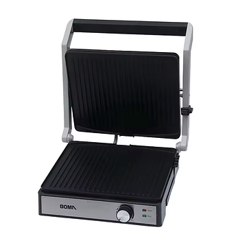 Електрогриль з антипригарним покриттям, контроль температури, потужність 2000Вт Розмір 35,5х37х18см