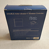 Бездротовий bluetooth джойстик DOUBLE motor vibration 4 для Sony PS4 -DS-2312-CRed. Прозоро-Червоний, фото 9