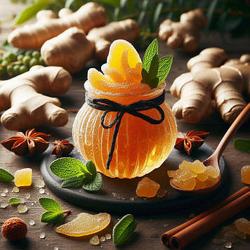 Імбир листочок (в цукрі)