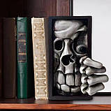 Підставка для книг Monster Bookend Scull Череп, фото 2