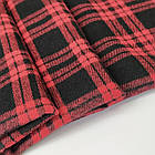 Відріз 1,1м сорочкова фланель клітинка червоно-чорна