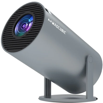 Портативний проєктор MAGCUBIC HY300 GREY 4K Android 11 Dual Wifi6 1280*720P домашній кінотеатр