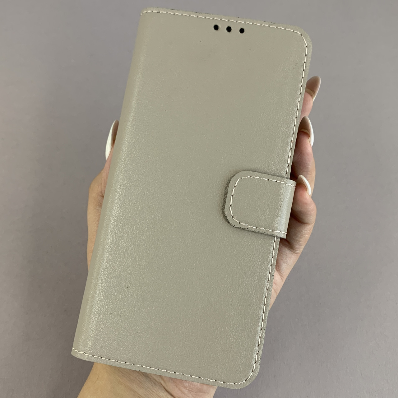 Чохол-книга для Xiaomi Redmi Note 8 Pro чохол книжка з хлястиком на телефон сяомі редмі нот 8 про бежева b6r