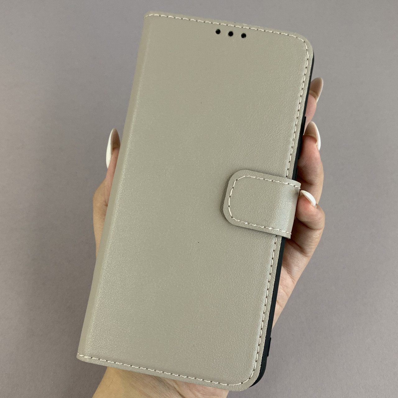 Чохол-книга для Xiaomi Redmi 9 чохол з хлястиком захистом камери на телефон сяомі редмі 9 бежева b6r