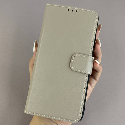 Чохол-книга для Xiaomi Redmi 9 чохол з хлястиком захистом камери на телефон сяомі редмі 9 бежева b6r, фото 1