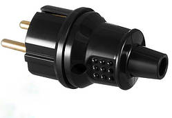 СВ-У 016 Вилка пряма ЧОРНА 16А с\з (50шт)