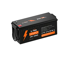 Акумуляторна батарея Li-TIME LiFePO4 24V 100Ач 2.4кВтЧ 532*207*215мм, 20.41кг (літій-залізо-фосфат)