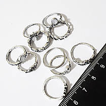 Набір кілець (10 штук) на фаланги пальців під чорнисне срібло., фото 2