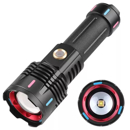 Потужний ручний ліхтар PLD G25-TG zoom + Type-C + Power Bank 1х26650 (3хААА) 5 режимів