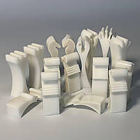 Шахові фігури з епоксидної смоли футуристичний дизайн для шахів, фото 4