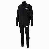 Костюм спортивний Puma Clean Men's Tracksuit 585841 01 (чорний, бавовняний, теплий, фліс, логотип пума)