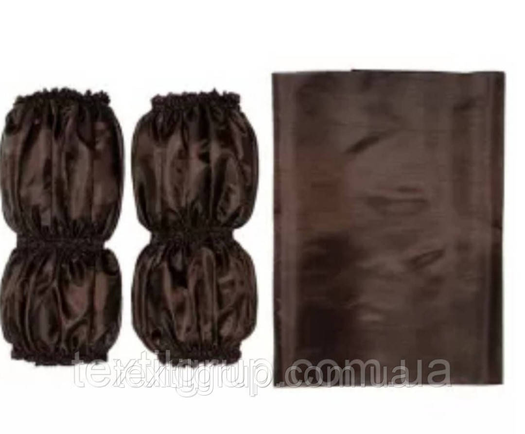 Оббивка на труну шовкова Коричнева, фото 1
