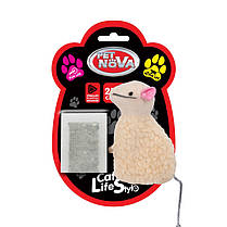 Плюшева іграшка для кота Pet Nova Catnip Mouse1 з пакетиками котячої м'яти