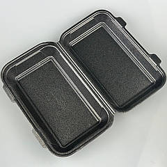 Ланч-бокс зі спіненого полістиролу 270х145х70 мм чорний (1/уп/25/шт)