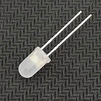 Світлодіод 5mm білий матовий, короткі ніжки