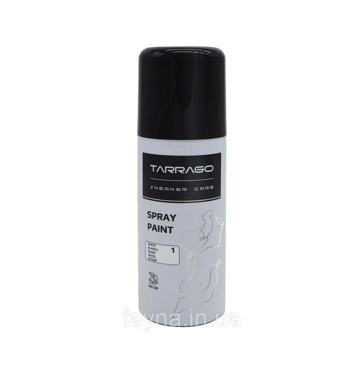 Фарба спрей для кросівок біла Tarrago Sneaker Spray Paint 150 мл
