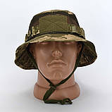 Тактична літня армійська панама з сіткою в камуфляжі піксель ММ-14 з моллі, фото 2