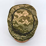 Тактична літня армійська панама з сіткою в камуфляжі піксель ММ-14 з моллі, фото 9