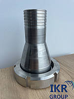 Перехідник з нержавіючої сталі DN80 на штуцер DN50