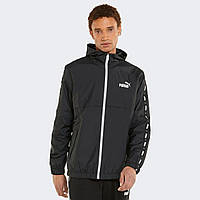 Вітровка Puma ESS+ Tape Men's Windbreaker 847477 01 (чорна, спортивна, чоловіча, без підкладки, бренд пума)