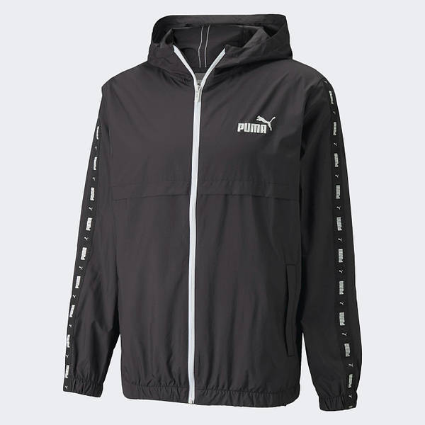 Ветровка Puma ESS+ Tape Men's Windbreaker 847477 01 (черная, спортивная, мужская, без подкладки, бренд пума) оригинал в интернет магазине Sport Living. Фото, отзывы Ветровка Puma ESS+ Tape Men's Windbreaker 847477 01 (черная, спортивная, мужская, без подкладки, бренд пума) оригинал в интернет магазине Sport Living. Фото, отзывы
