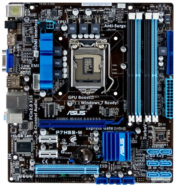 Купить Материнская плата Asus P7H55-M/SI, Intel H55, PCI-E x16