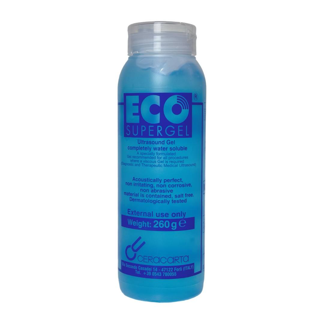 Гель для УЗД процедур і косметології ECO SUPERGEL високої в'язкості БЛАКИТНИЙ 260 мл Італія, фото 1