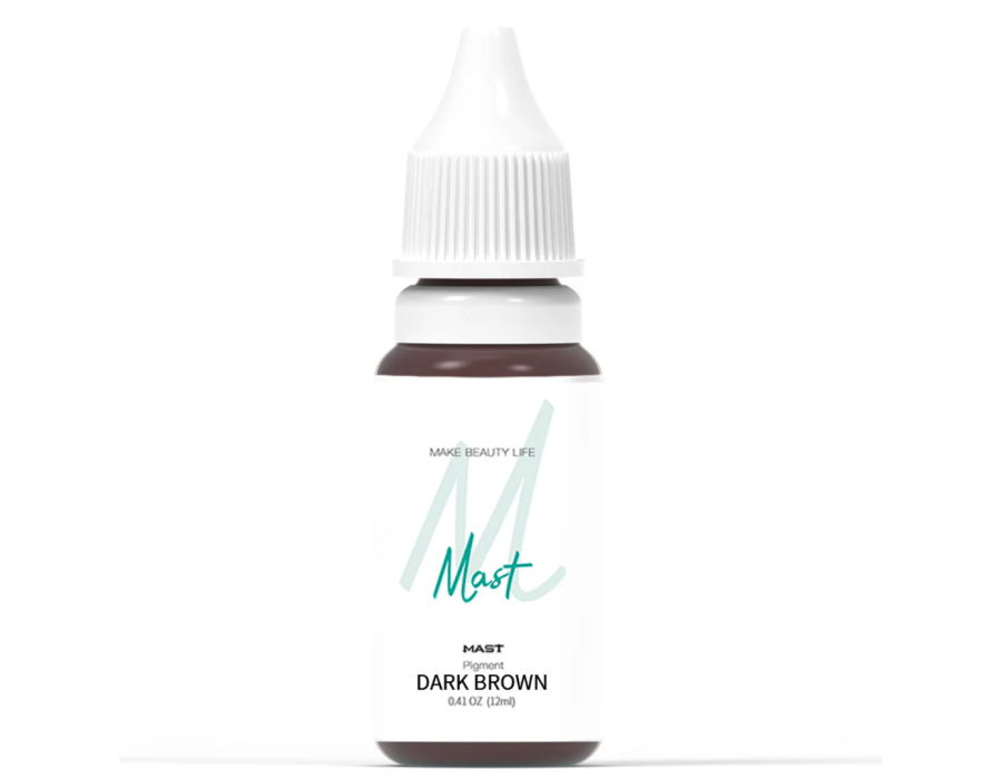 Пігмент Mast Dark brown для перманентного макіяжу, 12 мл