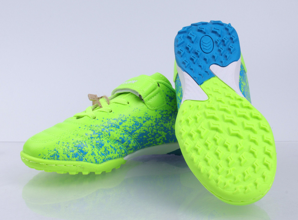 Кросівки сороконіжки футбольні бампи Restime DWO24406-1 р.36 лимонні, фото 1