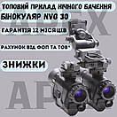Прилад нічного бачення NVG 30, ПНВ Бінокуляр на два ока з кріпленням на шолом металеве, фото 3
