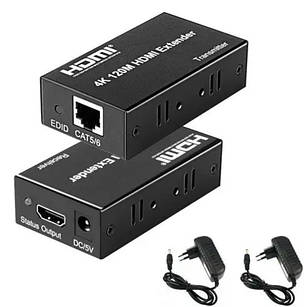 Подовжувач HDMI за RJ45 крученою парою активний, до 120 м
