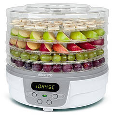Електросушка для овочів фруктів зелені ARDESTO FDB-5321T з таймером 250Вт White (Niz15495)