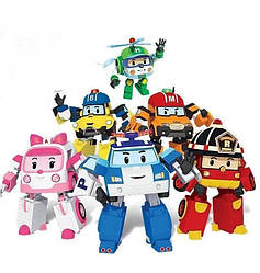 Набір трансформерів Робокар Полі Robocar Poli (6 шт.) 381 D