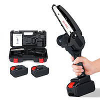 Портативна ланцюгова пилка Galimet 6" 21V + 2 акумулятори + кейс