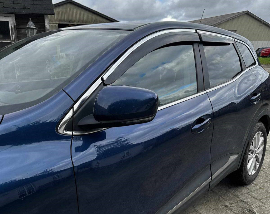Renault Kadjar - вітровики з хромом (4 шт., Sunplex Chrome)