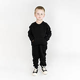 Теплий костюм дитячий чорний Deep Black, фото 4