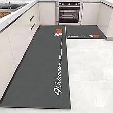 Комплект кухонних килимків для кухні 2шт (Великий + Маленький) 0492-3 "Welkome" (1142)