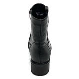 Черевики чорні жіночі із замком шкіряні на вовні MIDA 240310(1ш) розмір 36, фото 6