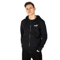 Олімпійка чоловіча Puma Essentials Fleece Hooded 851763 01 (червона, тепла, фліс, бавовна, лого пума)