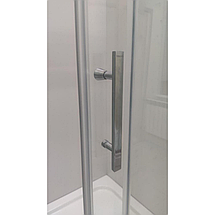 Душова кабіна Veronis Minnesota 120x90x190 см без піддону матове скло розсувні двері, фото 5