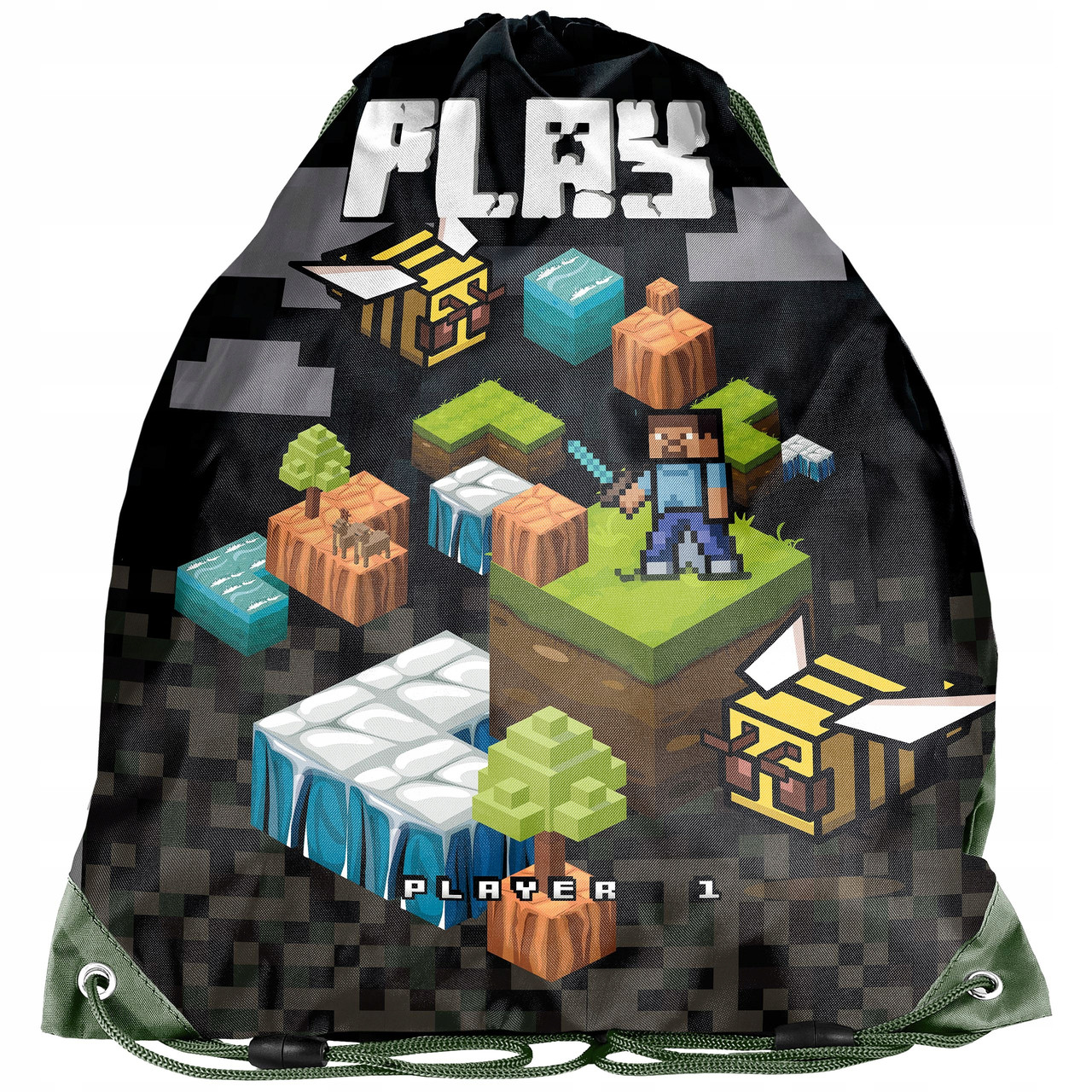 Сумка рюкзак для змінного взуття перевзуття Paso Minecraft
