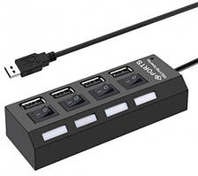 USB HUB 4 порти з вимикачем