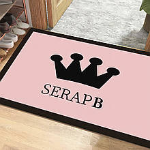 Стильний придверний килимок для дому 0491-1 38*58 см "SERAPB" Рожевий (1142)