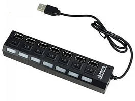 USB HUB 7 портів із вимикачем