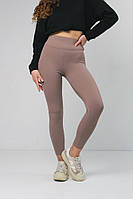 Легінси жіночі базові в рубчик Intruder коричневі
